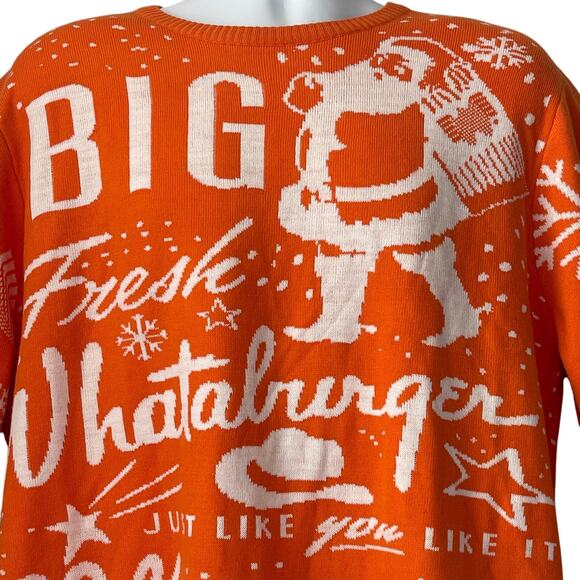 Whataburger Ugly Christmas Sweater Size XL - Picture 2 of 5